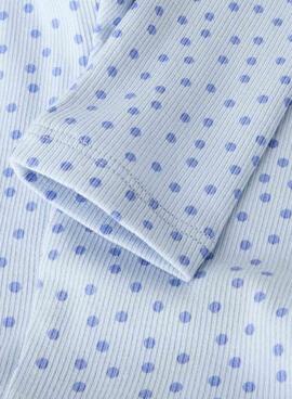 Leggings Name It pois bleus pour fille