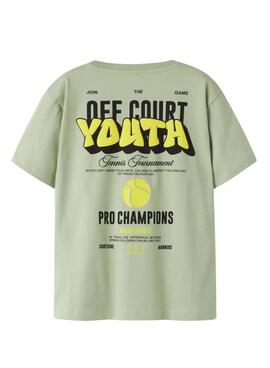 T-shirt Name It off court youth vert pour garçon