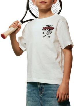 T-shirt Name It tennis academy beige pour enfant