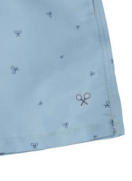 Maillot de bain Silbon raquettes bleu clair pour homme