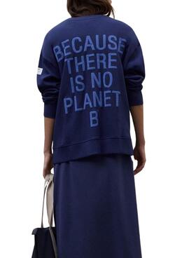 Sweat-shirt Ecoalf Storm bleu pour femme