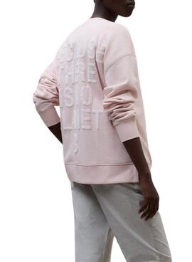 Sweatshirt Ecoalf Storm rose pour femme