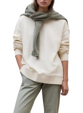 Sweatshirt Ecoalf Storm beige pour femme
