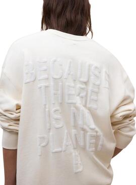 Sweatshirt Ecoalf Storm beige pour femme