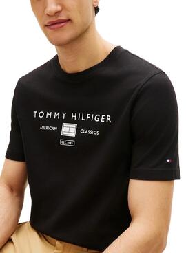 Maillot noir Tommy Hilfiger Brand Love pour homme