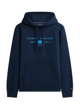 Sweatshirt Tommy Hilfiger Brand Love bleu marine pour homme