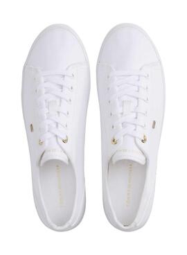 Chaussures Tommy Hilfiger Foxing blanches pour femmes