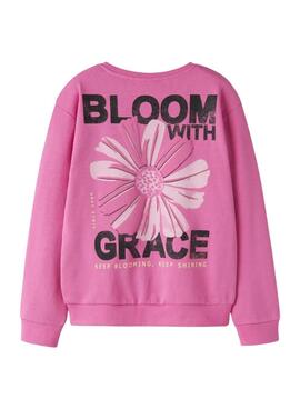 Sweatshirt Name It DIfo bloom with grace rose pour fille