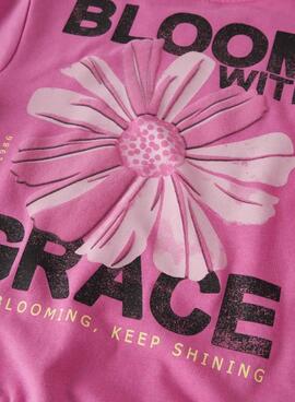 Sweatshirt Name It DIfo bloom with grace rose pour fille
