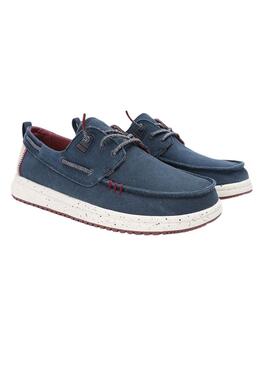 Mocassins Walkin Pitas Byron bleu marine pour homme
