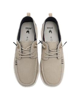 Mocassins Walkin Pitas Byron beige pour homme