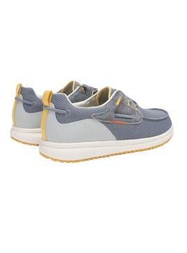Chaussures bateau Walkin Pitas Bay bleu pour homme.