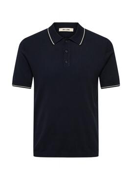Renvoie-moi seulement la traduction en français de ceci : Polo Only and Sons Wyler marine pour homme