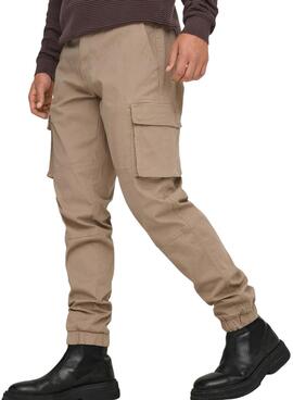 Pantalon Only and Sons Cam cargo beige pour homme