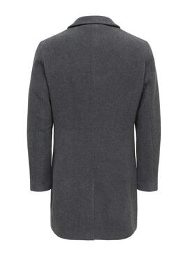 Manteau gris pour homme Only and Sons Jaylon