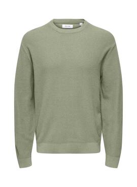 Maillot Only and Sons Tony vert pour homme