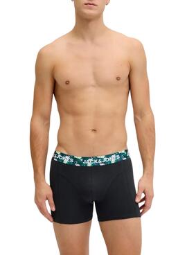Ensemble de caleçons Jack and Jones avec des motifs de flamant rose pour homme.