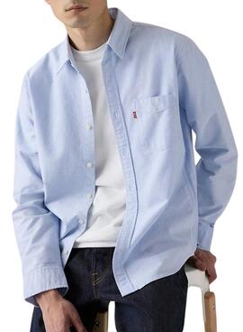 Chemise Levis Sunset Pocket bleue pour homme