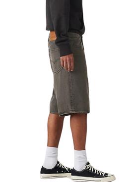 Shorts en denim Levis 478 Baggy negro para hombre