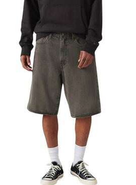 Shorts en denim Levis 478 Baggy negro para hombre