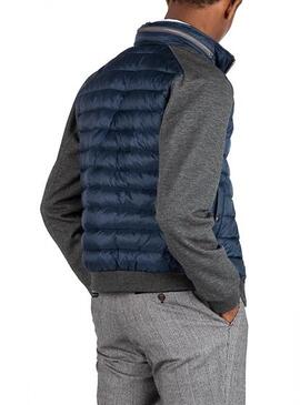 Veste El Ganso Down Jacket Nylon marin Homme