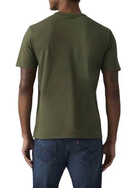 T-shirt Levi's teint vert pour homme