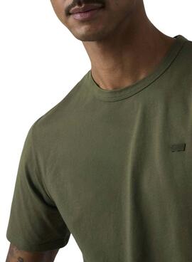 T-shirt Levi's teint vert pour homme