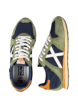 Chaussures Munich Massana Classic vert et marine pour homme