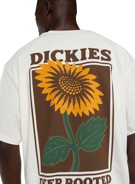 T-shirt Dickies Tournesol blanc pour homme