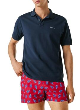 Maillot de bain Pepe Jeans Funky Lobster rouge pour homme