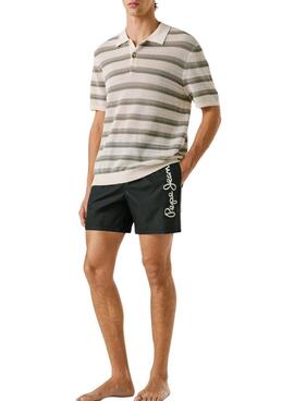 Maillot de bain Pepe Jeans Logo noir pour homme