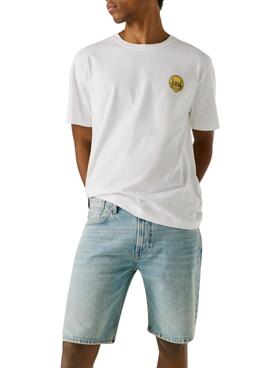 Bermudes Pepe Jeans Tom en denim clair pour homme.