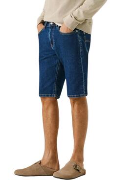 Bermudas longues Pepe Jeans Cash bleu foncé pour homme