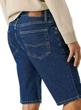 Bermudas longues Pepe Jeans Cash bleu foncé pour homme