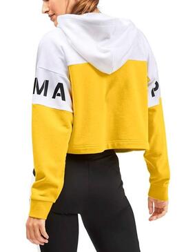 Sweat Puma XTG Capot Jaune Pour Femme