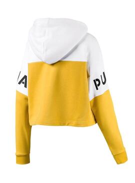 Sweat Puma XTG Capot Jaune Pour Femme