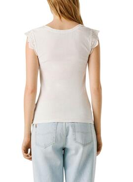 T-shirt Pepe Jeans Mireya blanc pour femme