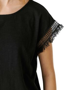 T-shirt Pepe Jeans Nain noir pour femme