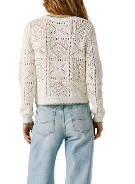 Maillot Pepe Jeans Kas blanc pour femme