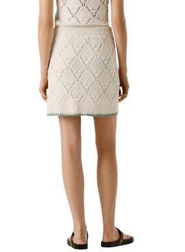 Jupe Pepe Jeans Kaira blanche pour femme