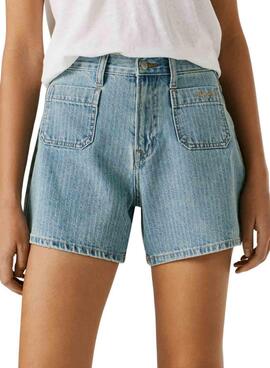 Shorts Pepe Jeans Rachel à rayures pour femme