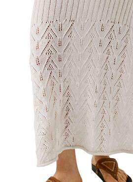 Robe Pepe Jeans Kenia blanc pour femme