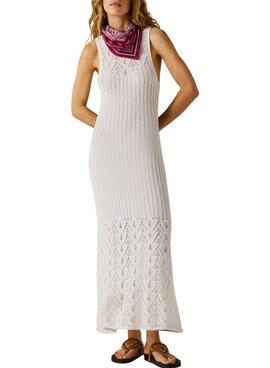 Robe Pepe Jeans Kenia blanc pour femme