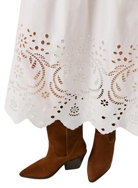 Robe Pepe Jeans Naomi blanche pour femme