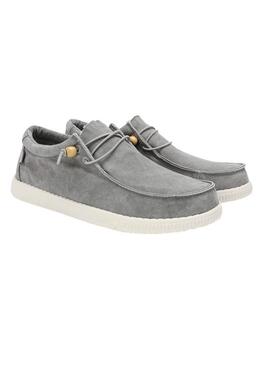 Chaussures Walkin Pitas Wallabi lavées gris pour hommes