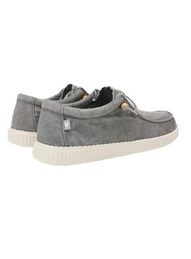Chaussures Walkin Pitas Wallabi lavées gris pour hommes