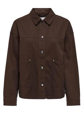 Veste de chasse Only Sierra marron pour femme