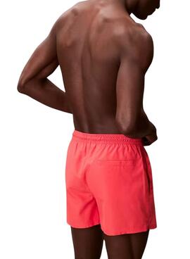 Maillot de bain Calvin Klein Jeans corail pour homme