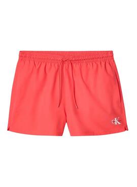 Maillot de bain Calvin Klein Jeans corail pour homme