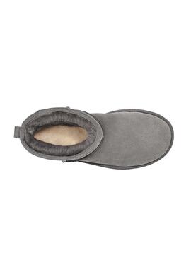 Bootss UGG  Classic Mini Rubber Logo Gris Femme